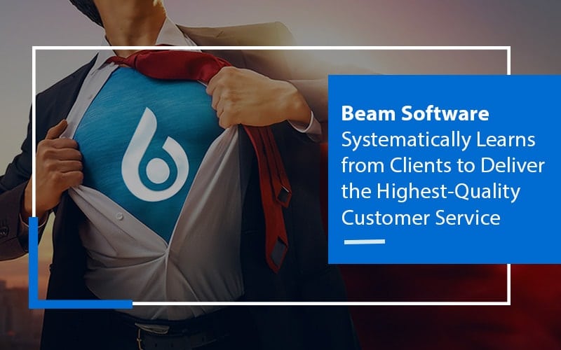 Man ripping of the shirt to show beam software icon
